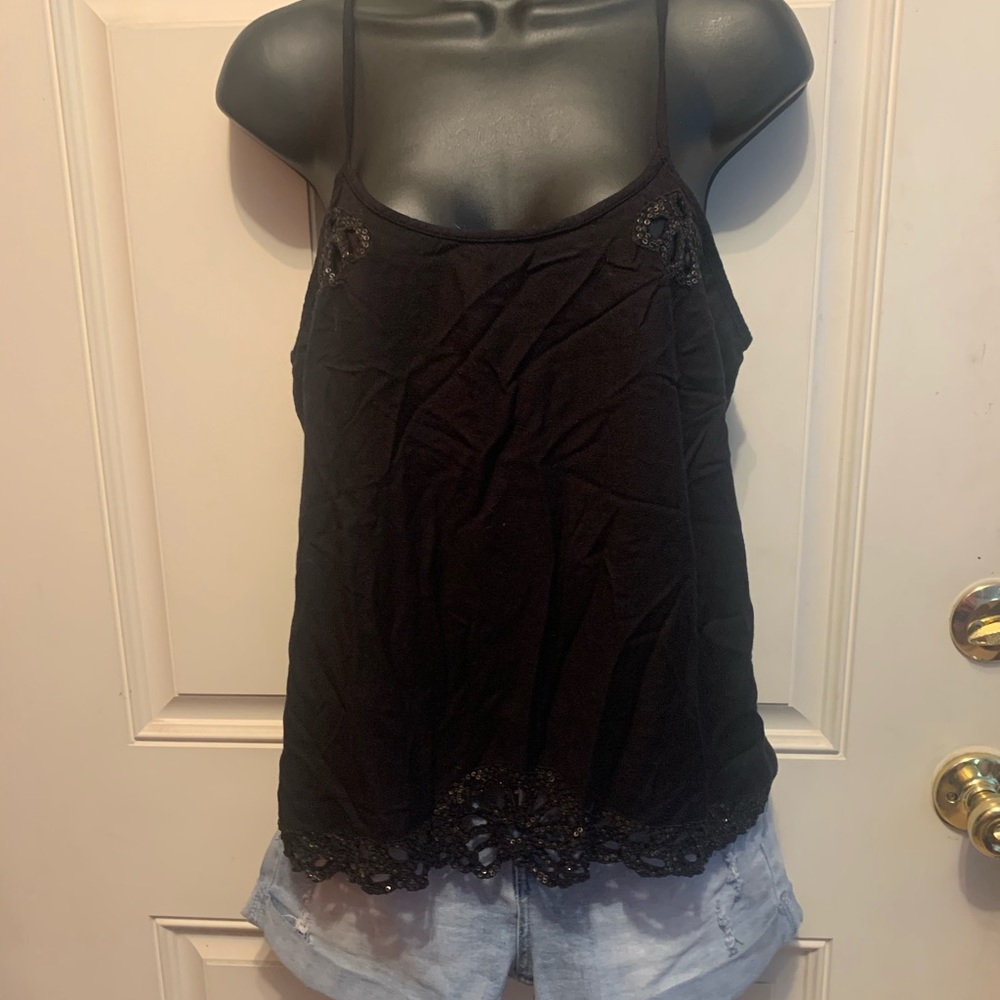 Black tank top